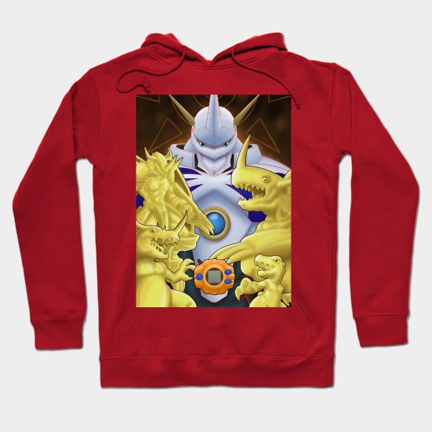 Agumon Digivoution line Hoodie by MEArtworks